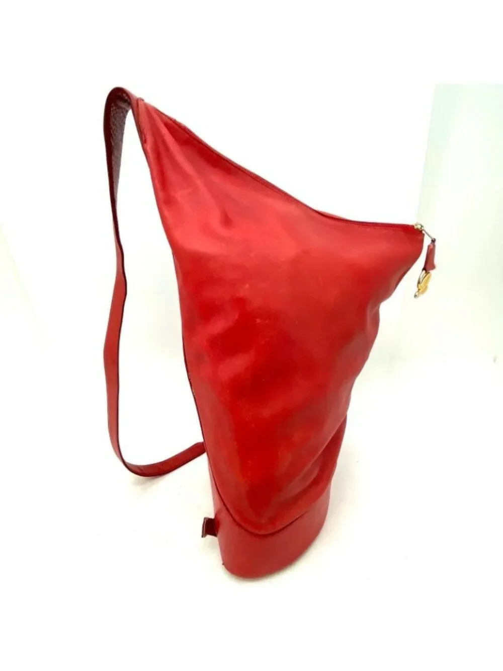 Loewe Shoulder Bag Anagram Leather Red Backpack Travel - Picture 3 of 15